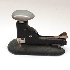 Vintage Hotchkiss Art Deco Speed No. 6 Black Metal Stapler Tested